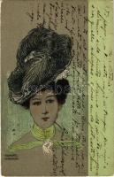 1904 Lady Art Nouveau s: Raphael Kirchner (EK)