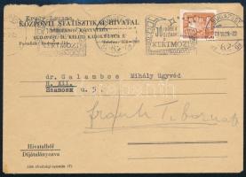 Krúdy Gyula (1878-1933) író autográf sorai és szignóója papírlapon. "Enci? remekművet írtál Beö...