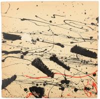 A Zi-Zi Labor együttes tagjainak aláírása kifordított Deák Bill lemez tokján, a tok túloldalán ismer...