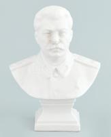 Herendi Sztálin büszt. Terv: Kiril Todorov. Biszkvit és fehér mázas. Jelzett, hibátlan. 17 cm
