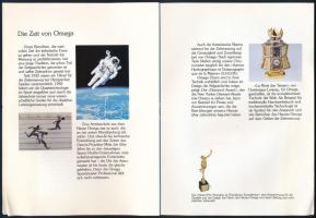 cca 1980-1990 Omega karóra katalógus, német nyelvű