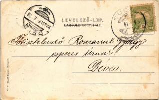 1903 Fiume, Rijeka; Kaiserliche Marine, Kriegsschiff Verdeck / Német Császári Haditengerészet matróz...