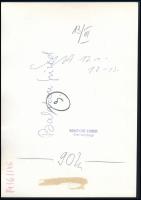 1971 Balatonfüred, móló hajókkal, sajtófotó, a hátoldalon feliratozott, pecséttel jelzett, 24x17 cm