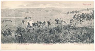 Raclawice, Smoniowice / Battle of Racławice s: Wojciech Kossak, Jan Styka - 8 pre-1945 3-tiled unfol...