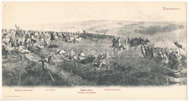 Raclawice, Smoniowice / Battle of Racławice s: Wojciech Kossak, Jan Styka - 8 pre-1945 3-tiled unfol...