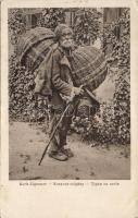 Gipsy man with basket from Nagyszeben (Ek)