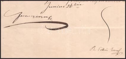 1867 Ferenc József császár és király és Báró Eötvös József (1813-1871) jogász, író, vallás- és közok...