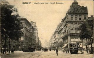 1908 Budapest V. Kossuth Lajos utca, villamos (EB)