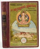 [Waddell, Laurence Austine (1854-1938)]: A rejtelmes Lhassza és az 1903-1904. évi angol katonai expedíció története. Átdolgozta Dr. Schwalm Amadé. Lóczy Lajos előszavával. A Magyar Földrajzi Társaság Könyvtára. Bp., 1910, Lampel R. (Wodianer F. és Fiai), 1 (címkép, színes) t. + VI+(2)+287+(1) p. +42 (fekete-fehér képtáblák) t. + 2 (kétoldalas térképek) t. + 1 (kihajtható térkép) t. Gazdag szövegközti képanyaggal illusztrált. Kiadói aranyozott gerincű, illusztrált félvászon-kötés, kissé sérült, kopottas borítóval.