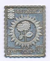 1979. Nemzetközi Gyermekév Ag bélyegérem eredeti ÁPV tokban (~3,31g/0.835/27x22mm) T:1 (eredetileg PP)