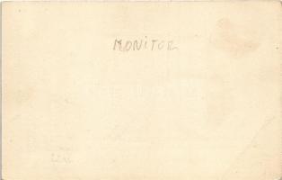 Császári és Királyi Haditengerészet Dunaflottilla monitorja a Királyi várnál Budapesten / K.u.K. Kri...