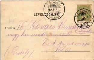 1904 Budapest XII. M. kir. csendőrlaktanya, belső rész. Böszörményi út 21. Kohn és Grünhut kiadása (...