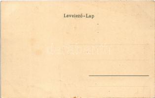 Budapest I. Kilátás a várról a Vízivárosra (ragasztónyom / glue marks)