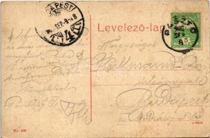 1907 Pásztó, Gróf Almássy kastély. W.L. (?) No. 966. (EK)