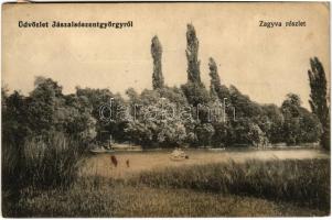 1917 Jászalsószentgyörgy, Zagyva részlet. Muhoray Elek kiadása (fl)