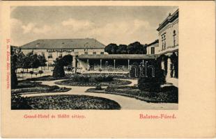 Balatonfüred, Grand Hotel szálloda és fedett sétány, Wild Péter étterme. Köves Béla kiadása