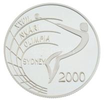 1999. 2000Ft Ag XXVII. Nyári Olimpia - Sydney kapszulában, tanúsítvánnyal, dísztokban T:PP apró karc Adamo EM162