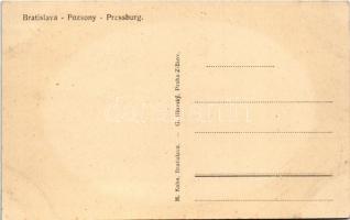 Pozsony, Pressburg, Bratislava; Cs. és kir. Haditengerészet Dunaflottilla "A" őrnaszádja a...