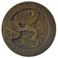 Portugália 1971. "22nd World Congress IAA Portugal / Banco Borges Irmao 1884" bronz emléké...