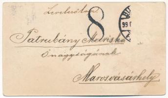 Budapest látkép a Királyi várral, mini kártya (10,9 cm x 6,2 cm) (non PC) (EK)