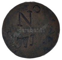 Nagy-Britannia 1761. "Warrington 1761" bronz, verseny részvételi zseton, hátoldalán "...