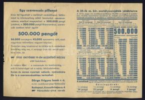 1935 Dörge Frigyes Bank R.T. reklámpapírja