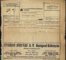 cca 1930 3db sörreklámos távirat