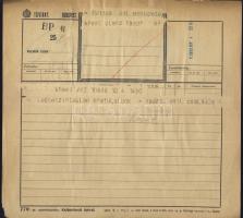 cca 1930 3db sörreklámos távirat