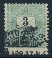 1898 3kr durva elfogazással / shifted perforation