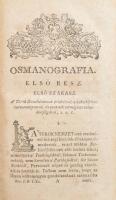 Decsy Sámuel: Osmanografia, az az: a' Török Birodalom' Természeti, erköltsi, egy-házi, pol...