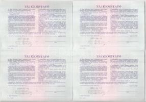 Budapest 1991. "Országos Kárrendezési és Kárpótlási Hivatal" kárpótlási jegye 10.000Ft-ról...