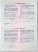 Budapest 1991. "Országos Kárrendezési és Kárpótlási Hivatal" kárpótlási jegye 10.000Ft-ról...