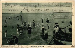 1925 Balaton, Balatoni fürdőélet, csónakázók