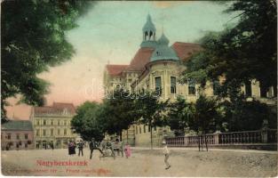 1906 Nagybecskerek, Zrenjanin, Veliki Beckerek; Ferenc József tér / square (kis szakadás / small tear)