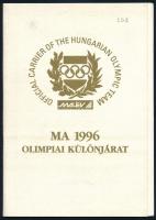 1996 A Malév olimpiai különjáratának (Bp.-Atlanta) fedélzeti menüje és programfüzete