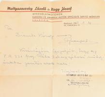 cca 1940-1950 Gépjárművekkel, autókkal kapcsolatos dokumentumok, fejléces számlák, boríték, stb.; ös...