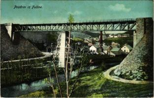 1914 Fuzine, Fusine; railway bridge / vasúti híd