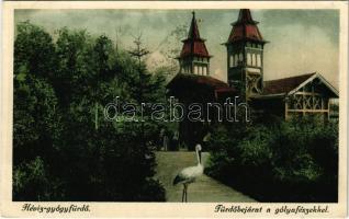 Hévízgyógyfürdő, Fürdőbejárat a gólyafészekkel