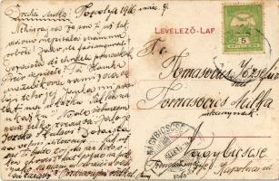 1916 Topolya, Bácstopolya, Backa Topola; Iskola nénék intézete, belső, főoltár / girl school interio...