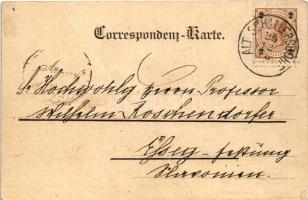 1898 (Vorläufer) Znojmo, Znaim; Kramergasse, Tränkthorgasse, Tabak Trafik / streets, tobacco shop (f...