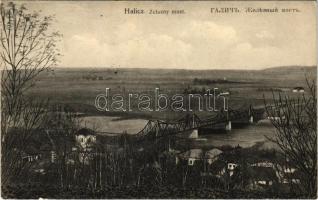 1914 Halych, Halicz, Halics (Galicia, Galizien); Zelazny most / railway bridge (EK)