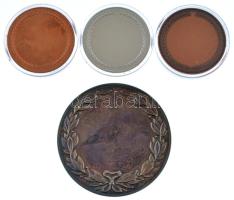 DN "Balatonszabadi" fém emlékérmek (4xklf) az egyik fa dísztokban (42mm; 70mm) T:PP, AU