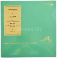Pablo Casals - J.S. Bach - Suite No.1 In G Major Bwv 1007 / Suite No.2 In D Minor, Bwv 1008, Vinyl, LP, Sleeve Variation, Egyesült Királyság (VG+)