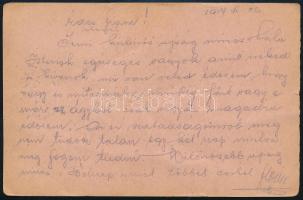 1917 Tábori posta levelezőlap "K.u.k. Inft. Reg. Nr. 32" + "FP 638" 1917 Field p...