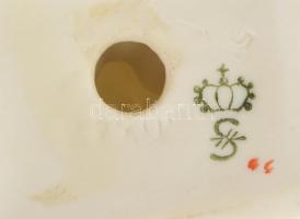 Sitzendorf art deco porcelán női figura. Kézzel festett, jelzett, hibátlan 17 cm