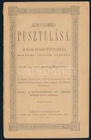 Kézdi-Vásárhely pusztulása. Az 1834-ik évi nagy tűzvész leírása. Hiteles adatok alapján. Külön lenyomat a "Székely Hiradó"-ból. Kézdivásárhely, 1895., Kézdivásárhelyi Ref. Egyházközség Kebli Tanács, (Ifj. Jancsó Mózes-ny.), 27 p. Kiadói papírkötés, az utolsó lap alsó sarkán és hátsó borító alsó sarkán hiánnyal, egyébként jó állapotban.