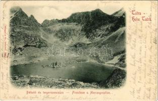 1898 (Vorläufer) Tátra, Magas-Tátra, Vysoké Tatry; Béka-tó és Tengerszemcsúcs / Froschsee und Meeraugespitze / lake, mountain peak