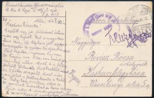 1915 Field postcard "TP 417", 1915 Tábori posta képeslap "TP 417"