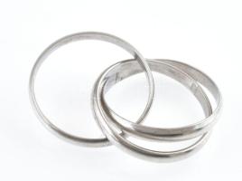 Ezüst(Ag) Trinity gyűrű, jelzett, méret: 55, nettó: 4,1 g