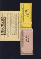 3db különböző Balla Piroska gyorsíró- és gépíróiskola reklám